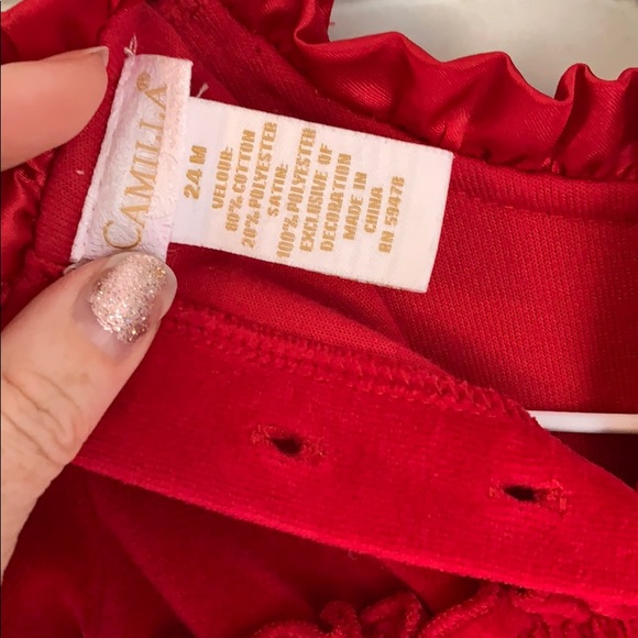 Camilla Dress Red sz 24mo - Picture 5 of 5